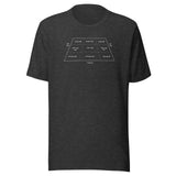 Stage Blocking Diagram Unisex t-shirt