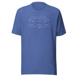 Stage Blocking Diagram Unisex t-shirt