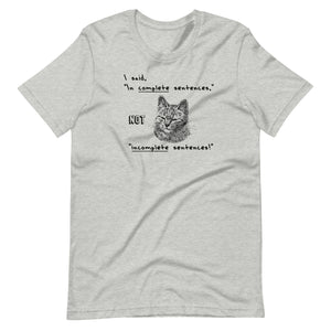 Incomplete Sentences - Unisex t-shirt