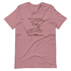 Don't Let Your Grade Be Like Rudolph - Unisex t-shirt